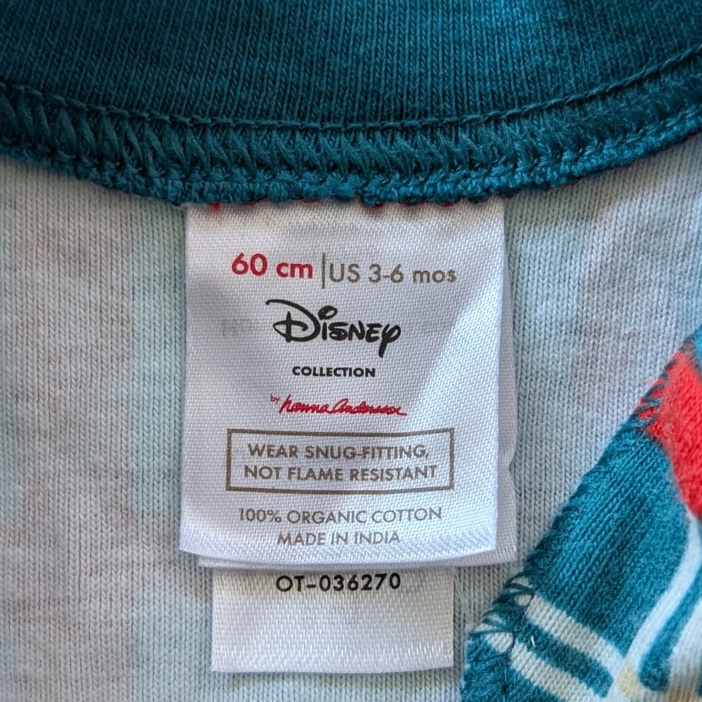 Hanna Andersson Disney Holiday Plaid Baby Zip Sleeper In Mickey Holiday Plaid
